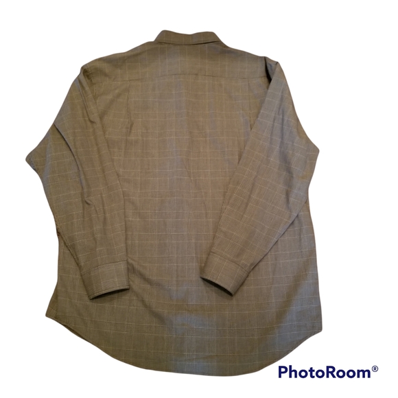 ☘️Host Pick☘️Duck Head Classic Brown Plaid Down Collar N Front Casual LS Shirt - Picture 2 of 9